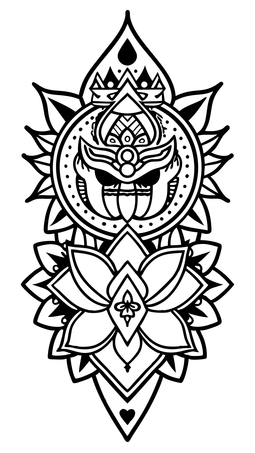 coloriages de tatouage pour adultes